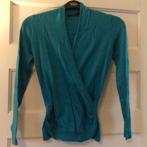 Green& blue marbled sweater